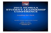 2015 NCHSAA STUDENT LEADERSHIP CONFERENCE Registration Packet_1.pdfThe 2015 SLC will be held in Charlotte, NC at the Fairfield Inn & Suites. We invite 150 student-athletes to participate