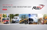 REV GROUP, INC. ANALYST AND INVESTOR DAY/media/Files/R/Rev-IR/... · 2018. 2. 12. · This presentation contains statements that REV Group believes to be “forward-looking statements”