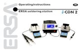 Operating instructions ERSA soldering station · 2012. 6. 4. · The soldering station can optionally be delivered with a serial PC-interface. Control signals for the soldering smoke