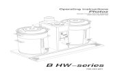 B HW series - horeca.shop · B HW−series 700.403.801 Operating instructions Photos ROUND FILTER COFFEE BREWER WITH HOT WATER TAP