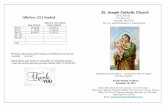 St. Joseph Catholic Church 18 2016.pdf · Offertory 2016 Needed Prineville, OR 97754 Balance to cover expenses Week $3375.00 Month $13500.00 Dec 4th $3,342.88 $10,157.12 Dec 8th $
