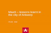 MaaS lessons learnt in the city of Antwerpits.be/sites/default/files/City of Antwerp_0.pdf · Lange Nieuwstraat, Antwerpen Naar: LINKEROEVER Start E3d O Tijd 22min Vertrek 09:08 SCH