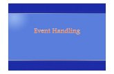 GUIs are event d i nnt drivenchate/2110443/06-Event-Handling.pdf · 2110443 HCI: Event Handling C.Patanothai 2. 2110443 HCI: Event Handling C.Patanothai 3. Event-handling model Three