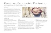Creative, Expressive Portraits€¦ · techniques of design, composition, color studies and thumbnails, but will focus on good painting technique, variation of edges, values, and