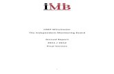 Independent Monitoring Board Annual Report for HMP ... · IMB ANNUAL REPORT: JUNE 2011 – MAY 2012 1. TABLE OF CONTENTS (Topics shown in bold below are areas that must be reported