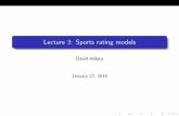 Lecture 3: Sports rating models · Seattle Seahawks 18 % $ 0.171 5.80 5.90 Green Bay Packers 14 % $ 0.137 7.20 7.40 Indianapolis Colts 9 % $ 0.089 11.00 11.50 New England Patriots