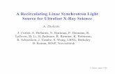 A Recirculating Linac Synchrotron Light Source for ......A. Zholents, August 21, 2001 • This project is an extension of the Berkeley fsec x-ray program – 300 fsec Thompson scattering