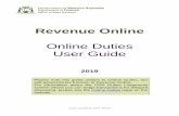 Online Duties User Guide - WA · 2019. 7. 31. · Online Duties User Guide 2019 Please note this guide relates to Online Duties, our self-assessments function of Revenue Online. For