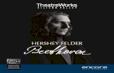 Hershey Felder is Beethoven at TheatreWorks Encore Arts ...€¦ · AFFILIATIONS—TheatreWorks Silicon Valley is a member of the League of Resident Theatres (LORT) and operates under