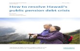 public pension debt crisis · period of time, such as a recession or stock market crash. If the state were to renege on its pension promises, it wouldn’t go down well with the many
