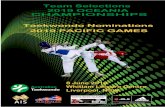 2019 Oceania Championships Team Selections 2019 Pacific ... · Oceania Taekwondo Championships in Samoa on 16 July 2019, and will also be nominated to the Australian Olympic Committee