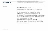 GAO-19-409, Accessible Version, ADVANCED MANUFACTURING ... · Non-Sponsoring Agencies 32 AMNPO and Sponsoring Agencies Developed Long-Term Goals, but Have Not Developed Measurable