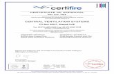 CERTIFICATE OF APPROVAL No CF 761... · CCDA SAFE4 Fire Rated Circular Balancing Damper This certificate is the property of Exova (UK) Limited trading as Warrington Certification