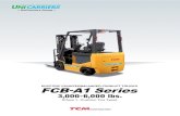 fcb15-30-brochure · (Class 1- Cushion Tire Type) ELECTRIC COUNTERBALANCED FORKLIFT TRUCKS TCM retains the right to change these products and specifications without incurring any