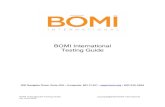 BOMI Testing Guide June 2020 · experience with our partner Pearson VUE. As a BOMI International examinee, you have the option to select one of two testing experiences: o Visiting