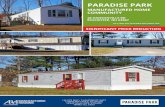 PARADISE PARK · tree trimming, apartment renovations, mailbox house upgrades, etc. R&M costs also include significant upgrades and replacements to many of the septic systems and