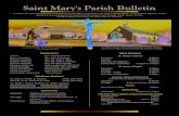Saint Mary's Parish Bulletin · 78A Woodville Alton Rd. Hope Valley, RI 401-364-0700 Wallander Realty specializes in ... 539-7490 (401) 539-2223 EAST COAST PLUMBING llc NEW CONSTRUCTION