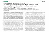 Creating permissive microenvironments for stem cell ... · neuronal differentiation from NSPCs [33]. Elastic modulus Cell differentiation can be inﬂuenced, in part, by the mechanical