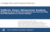 California Career Advancement Academy · 2019. 2. 20. · Bridging the Great Divide: How Students Can Find their Way from Remediation to a Career Pathway Luis Chavez, Career Ladders