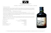 York Arros Factsheet Final · 18-22 days for maximum flavour and tannin extraction. New and used toasted French oak barrels were carefully paired to each varietal for 13-14 months