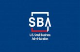 U.S. Small Business Administration · 2020. 4. 13. · SBA Debt Relief 9 7(a), 504, & Microloans •The SBA will automatically pay the principal, interest, and fees of current 7(a),