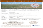 LAND FOR SALE · 2020. 3. 5. · LAND FOR SALE Management · Sales · Auctions · Appraisals Offered Exclusively By: LOCATION: 6 miles west of Lexington, NE or 1 1/4 miles southwest
