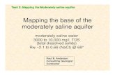 Mapping the base of the moderately saline aquifer · - Compile analyses of formation water - Integrate old data into project databases - Map boundary of object aquifer using . geophysical