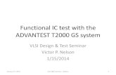 Functional IC test with the ADVANTEST T2000 GS systemnelsovp/courses/elec5250_6250/slides… · • test plans interact with common test system hardware components and other test-related