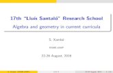 17th ``Lluís Santaló'' Research School [9pt] Algebra and ... · Two perspectives: Weyl & Dirac Physical insights of a mathematician Herrmann Weyl (1885-1955) 1918. Raum, Zeit, Materie.