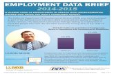 Employment data brief 2014-2015 - California Department of ... · Employment Data Brief 2014-2015 Produced by the Center for Human Services, UC Davis Extension, for the Department