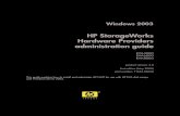 HP StorageWorks EVA Hardware Providers: Administration Guideh10032. · This guide explains how to install and administer HP HWP for use with HP EVA disk arrays and Windows Server