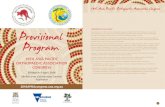 Provisional Program...tUesDaY 29 marCh 6.00pm–7.30pm Welcome reception Melbourne Convention Centre – Room TBC 7.30pm Young ambassadors’ Dinner (invite only) WeDnesDaY 30 marCh