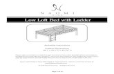 KIDS Low Loft Bed with Ladder - OJCommerce...Each leg is unique. 1. Leg x1 2. Leg x1 3. Leg x1 4. Leg x1 5. Head/Footboard x2 6. End Rails x4 7. Ladder side board x1 8. No ladder side
