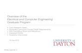 Overview of the - University of Dayton...Dissertation Proposal Defense (DPD) Dissertation Defense (DD) - Form committee - Plan of study 12 course credits at least12 dissertation credits
