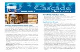 Cascade - loghelp.com · Cascade ® INFO SHEET clear coat Routine Maintenance Made Easy You’ve applied Capture® Log Stain and your log home is now the perfect color – the one