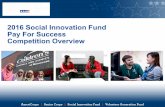 2016 Social Innovation Fund Pay For Success Competition ... · 1. Provide an overview of the Social Innovation Fund (SIF) and its Pay for Success (PFS) program 2. Highlight key aspects