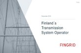 Finland´s Transmission System Operator...Fingrid Debt Investor Presentation Congestion hours between Finland and Sweden in 2016 Network bottlenecks: Functioning electricity market