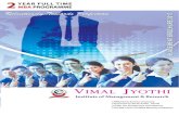 C 2017 - vjim.ac.invjim.ac.in/placement/downloads/VJIM Brochure17.pdf · From the Principal's Desk Dear recruiters, Vimal Jyothi Institute Of Management & Research (V JIM) is one