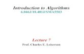 Introduction to Algorithmsdspace.mit.edu/bitstream/handle/1721.1/36847/6-046JFall... · 2019. 9. 13. · © 2001 by Charles E. Leiserson Introduction to Algorithms Day 11 L7.14 Resolving