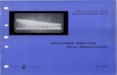 SPECTRUM ANALYSIS Noise Measurements - Cieri audio/Hewlett-Packard... · 2011. 6. 29. · To measure the spectrum analyzer impuls followine bandwidths prog , use the cedure: 1. Connect
