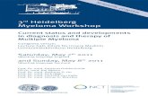 3rd Heidelberg Myeloma Workshop · 3rd Heidelberg Myeloma Workshop Current status and developments in diagnosis and therapy of Multiple Myeloma 10:15 a.m. – 10:40 a.m. Visualization