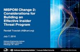 NISPOM Change 2: Considerations for Building an Effective ... · 7/7/2016  · © 2016 Carnegie Mellon University Software Engineering Institute Carnegie Mellon University Pittsburgh,