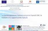 La partecipazione italiana ai primi bandi ERC in H2020 e le … · Daniela Corda Istituto di Biochimica delle Proteine, CNR, Napoli;Rappresentante per l’Italianei Comitati ERC,