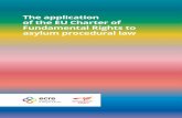 The application of the EU Charter of 1 Fundamental Rights to …€¦ · The application of the EU Charter of Fundamental Rights to asylum procedural law This publication has been
