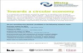 Towards a circular economy · For general information about Mistra REES, please contact: Mattias Lindahl Mattias.lindahl@liu.se +46 13 281108 Towards a circular economy Business models