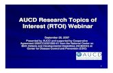 AUCD Research Topics of Interest (RTOI) Webinar in DS Webinar presentation.pdf · II. Presentation Prevalence of Autism Spectrum Disorder in Children with ... Social Responsiveness
