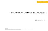 RUSKA 7052 & 7052i - Fluke Corporationassets.fluke.com/manuals/7052____umeng0000.pdf · RUSKA 7052 & 7052i Precision Pressure Indicator Users Manual . LIMITED WARRANTY AND LIMITATION