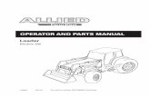 OperatOr and parts Manual - Farm King · 2017. 11. 14. · Estimated lift capacity: 1255 lbs Notes: 1 - Calculated values assume 2500 psi lift cylinder pressure 2 - Breakout force