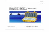 DCT-7088 Portable Digital Correlation Transit Time ... Manuals/Polysonics/7088 manual.pdf · 7088-8000-8 PRODUCT OVERVIEW 1.1 Introduction The DCT-7088 Digital Correlation Transit