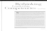 Sponsored Documents/Rethinking... · their leadership competencies. With sions,ELdership competency models thevbasis pmfessional development in many organ-zatloos. Thev for should